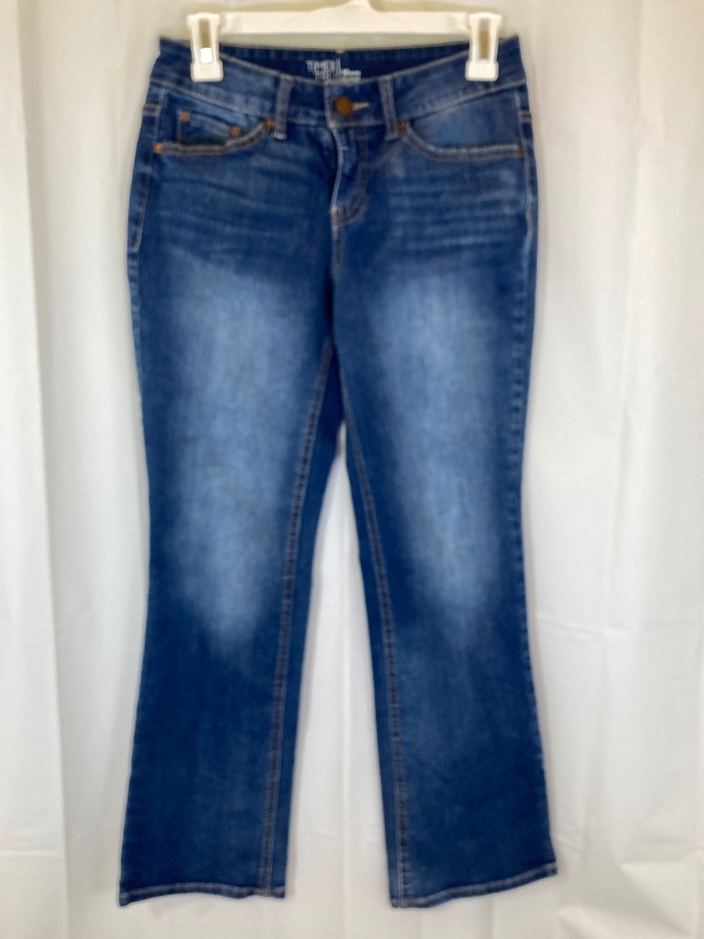 Time and Tru Sz 10P Bootcut Jeans Zip Fly Pockets Uno Wash Color